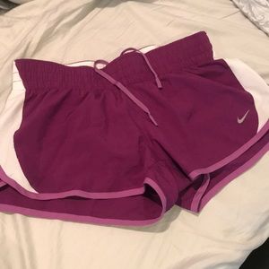 Nike purple running shorts